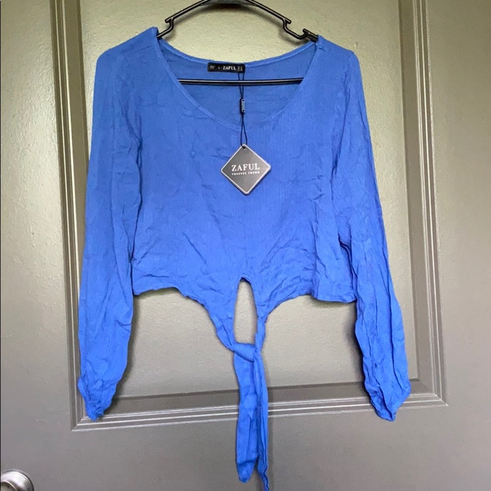 Front Tie Knot Crop Top